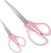 Pink Professional Sewing Scissors Set: Big Scissors, Small Scissors, Rotary Cutter with 3pcs Extra Blades for Cutting Fabric